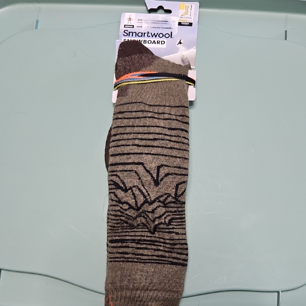 SMARTWOOL UNISEX ADULT SNOWBOARD SOCKS: GREEN: NEW WITH TAGS: SIZE L